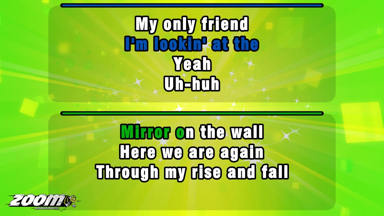 Lil' Wayne feat Bruno Mars - Mirror - Karaoke Version from Zoom Karaoke