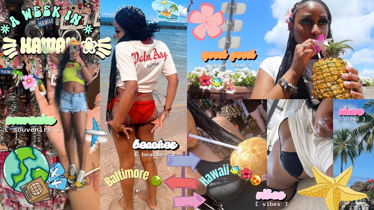 TRAVEL VLOG 006: A week in my life BUT in HAWAII✿ | beaches + fun activities + food + more! *ੈ✩‧₊˚