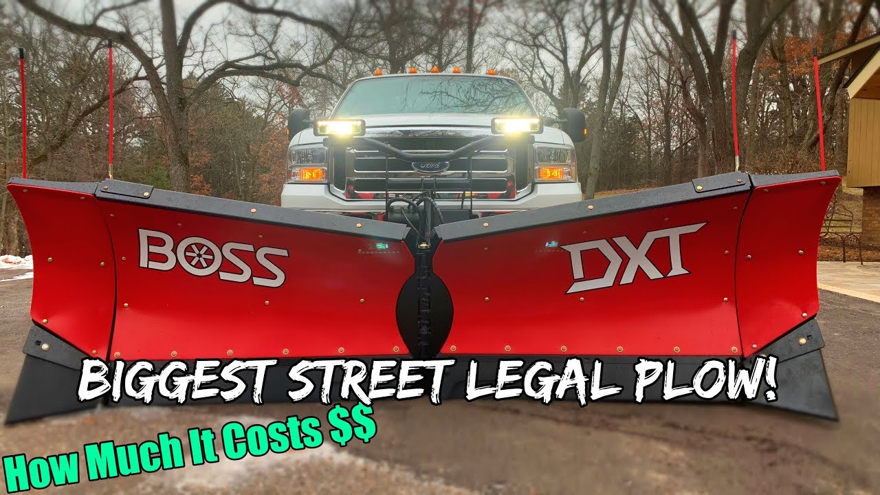 11 Foot V-Plow On A 6.0 Powerstroke  | How Much Does A New Boss DXT V Plow Costs?