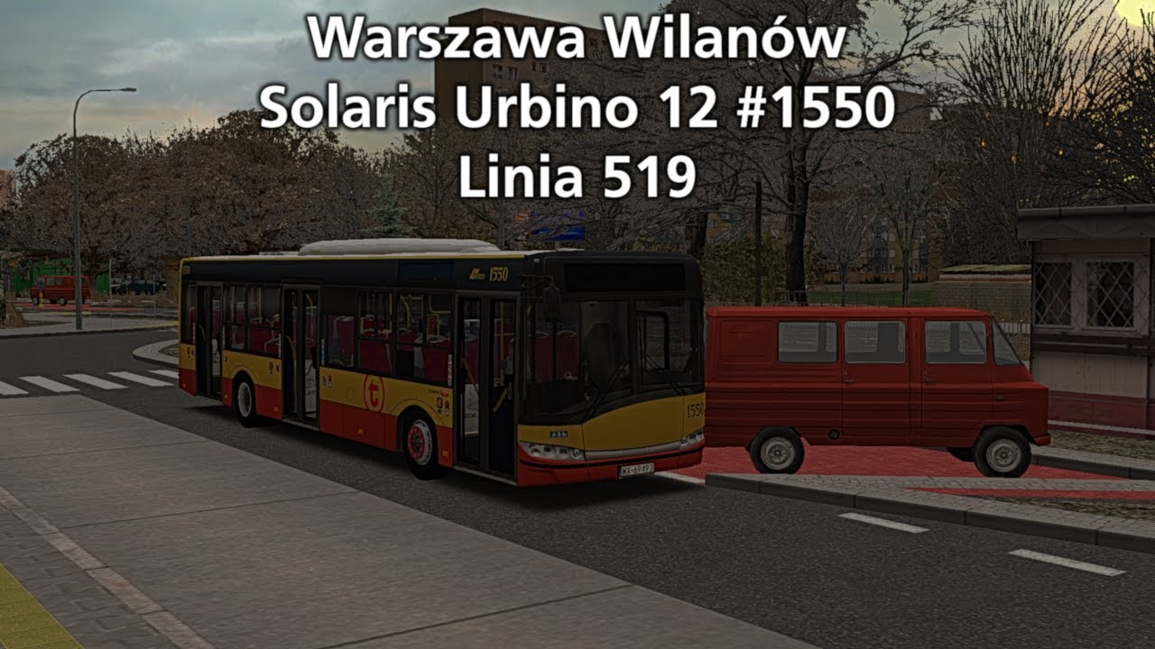 OMSI 2 1080p 60fps Warszawa Wilanów, Linia 519