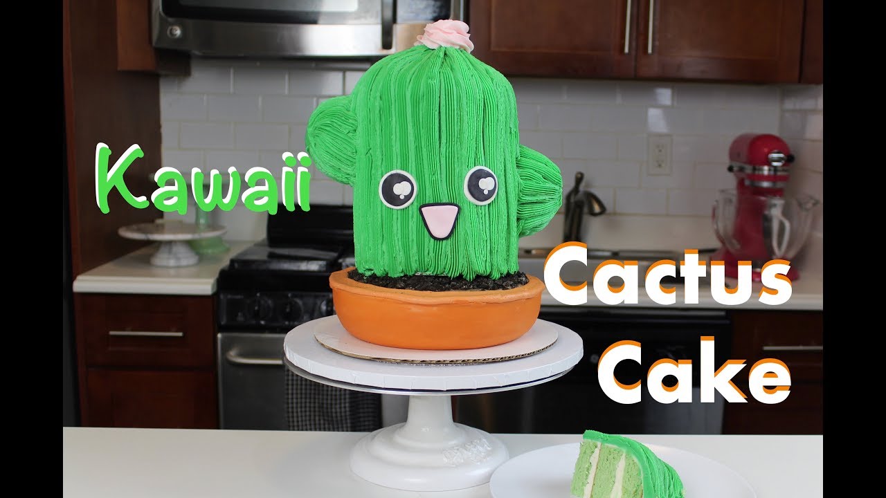 How To Make A Kawaii Cactus Cake | CHELSWEETS