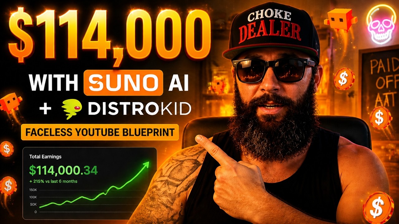 How I Made $114,000 With Suno AI, DistroKid, Spotify, Itunes | Best Faceless Youtube Strategy