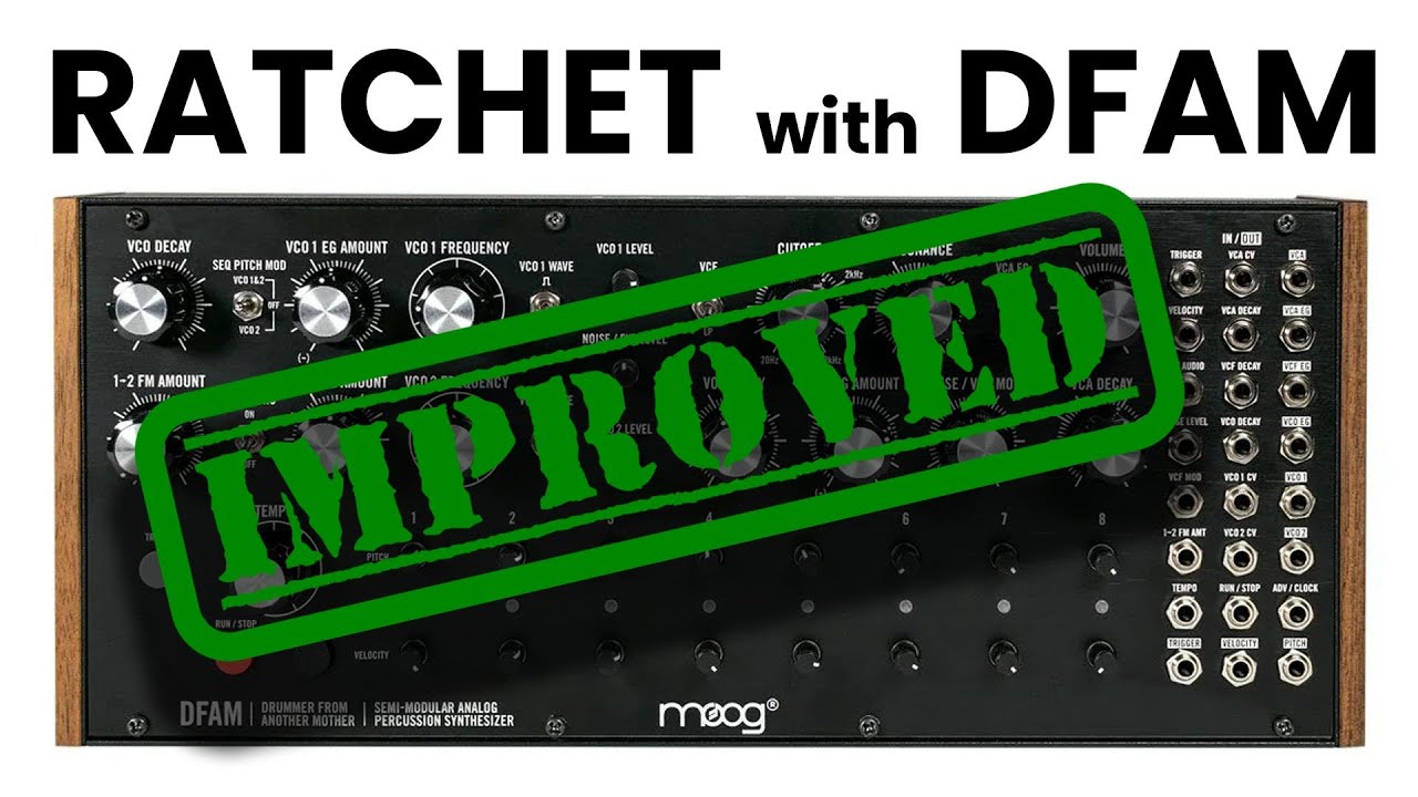 How to Ratchet (make multiple divisions) on sequencer steps on Moog DFAM