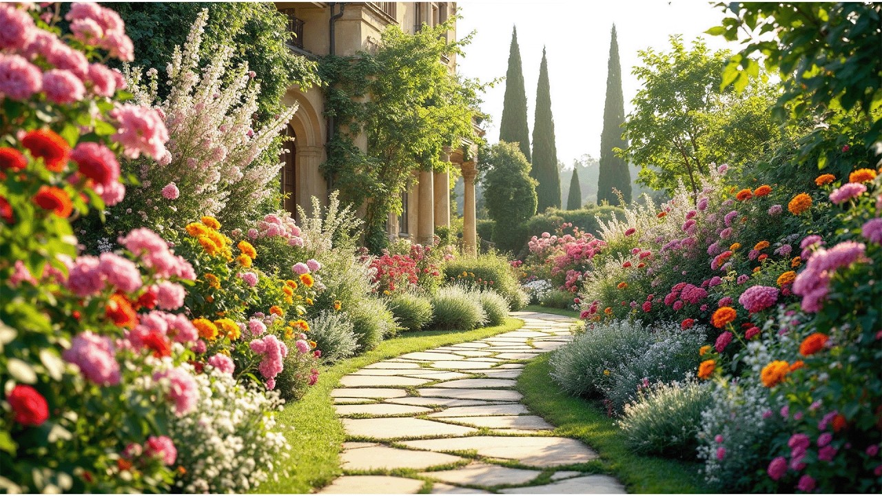 A Quiet Walk Through Liorenza Garden Italy Relaxing Garden Ambience