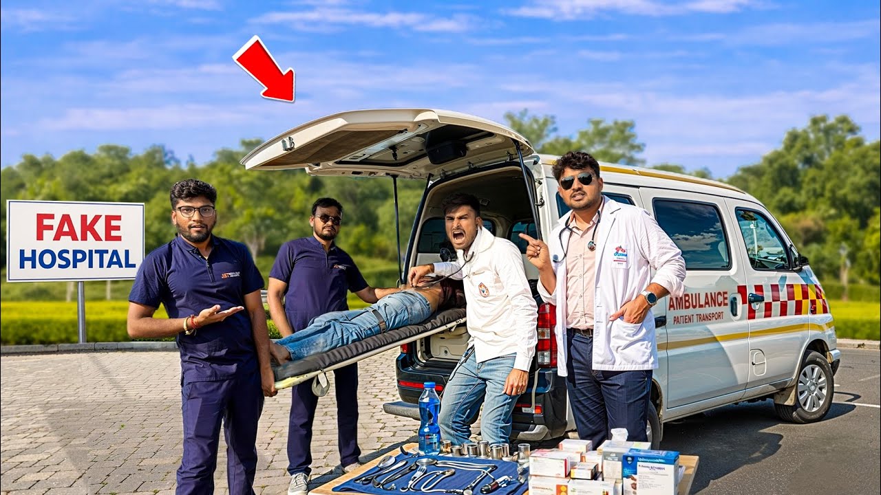 Bhagoooooo….😳 We Make *FAKE HOSPITAL* On Our Village Road 😭- ऑपरेशन के डर से लोग भाग गए