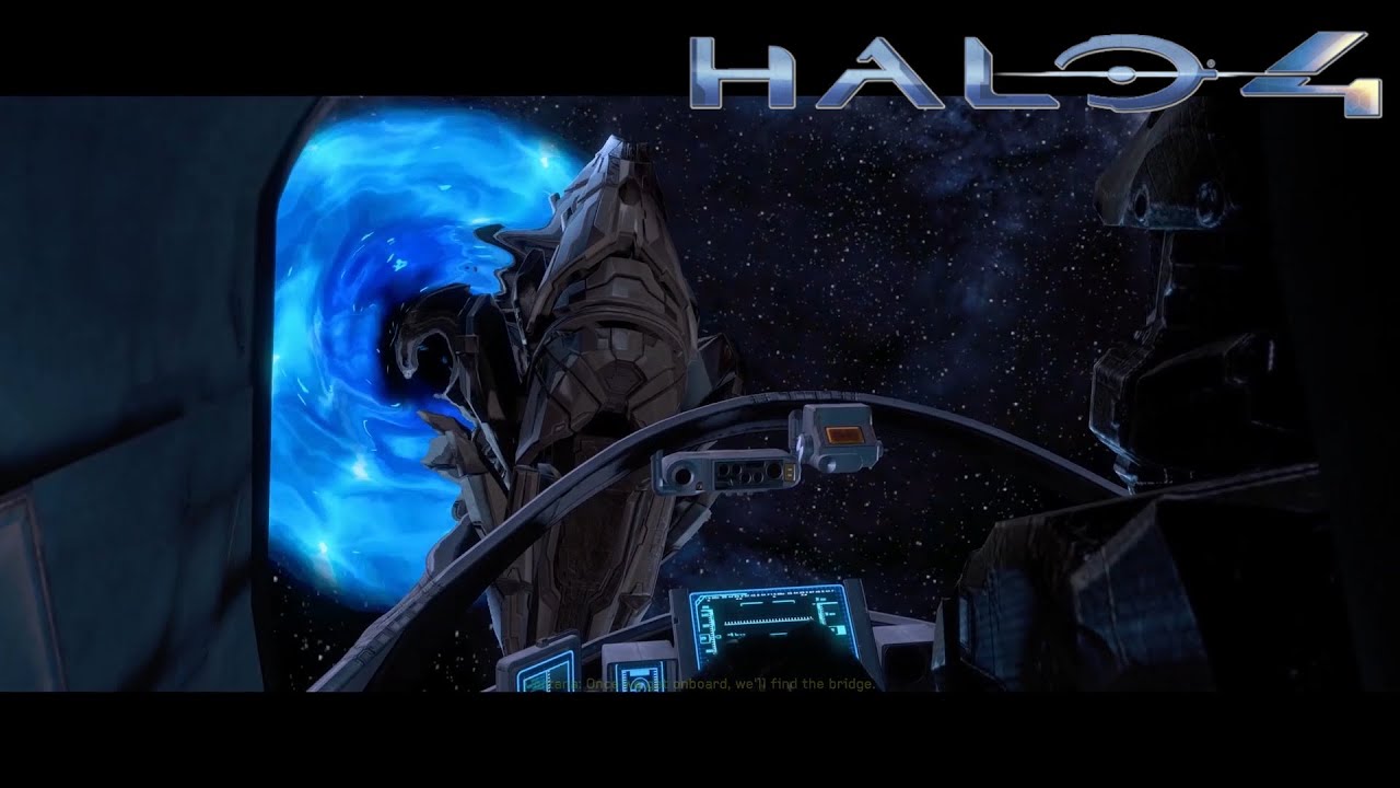 Halo 4 - Chief Chases The Didact Into Slipspace 1080p