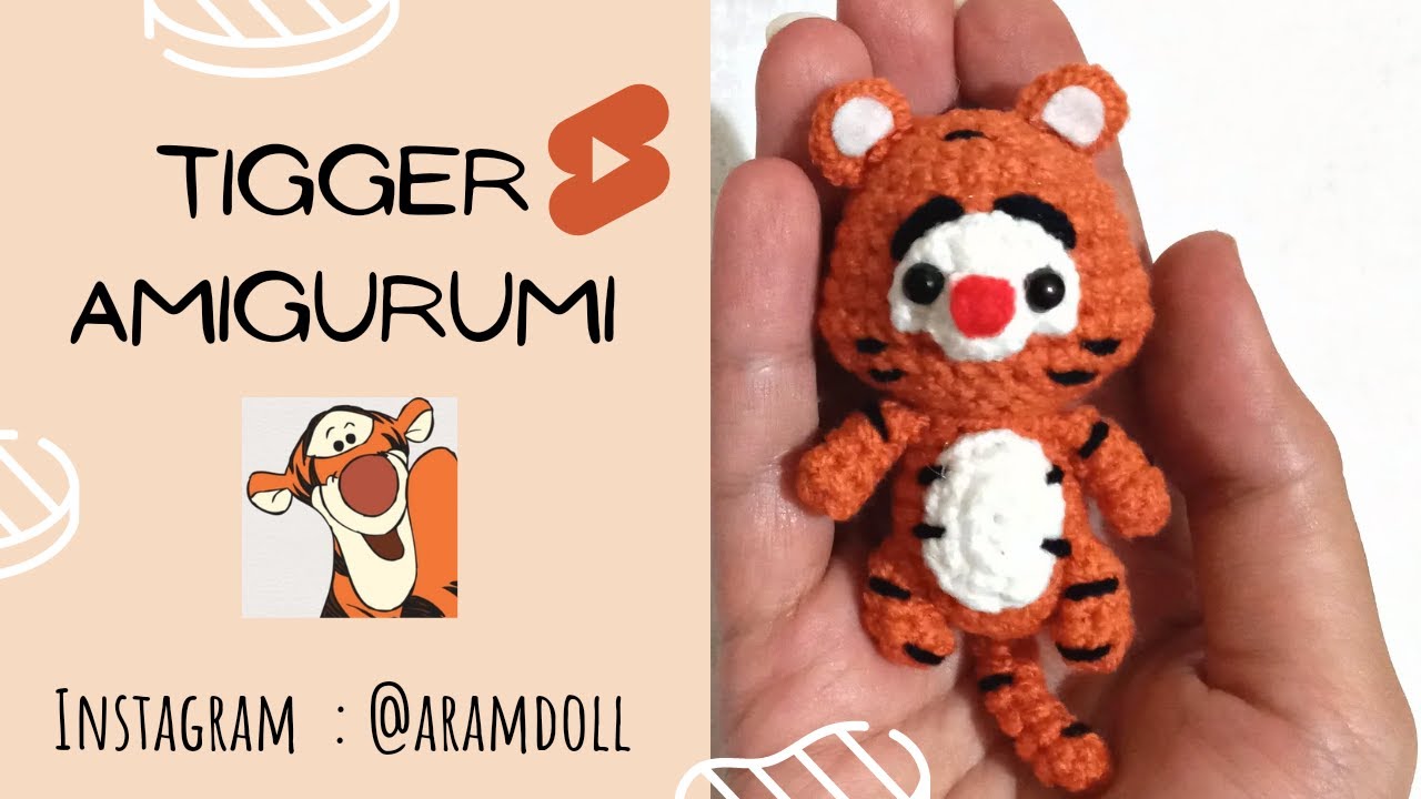 🐯 amigurumi tiger in winnie the pooh /tiger crochet tutorial /how to crochet/عروسک بافتنی ببر