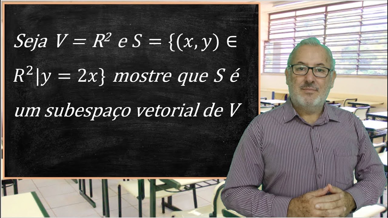 VERIFICAÇÃO SE UM CONJUNTO DE VETORES É UM SUBESPAÇO VETORIAL DO R2#professorluizmaggi