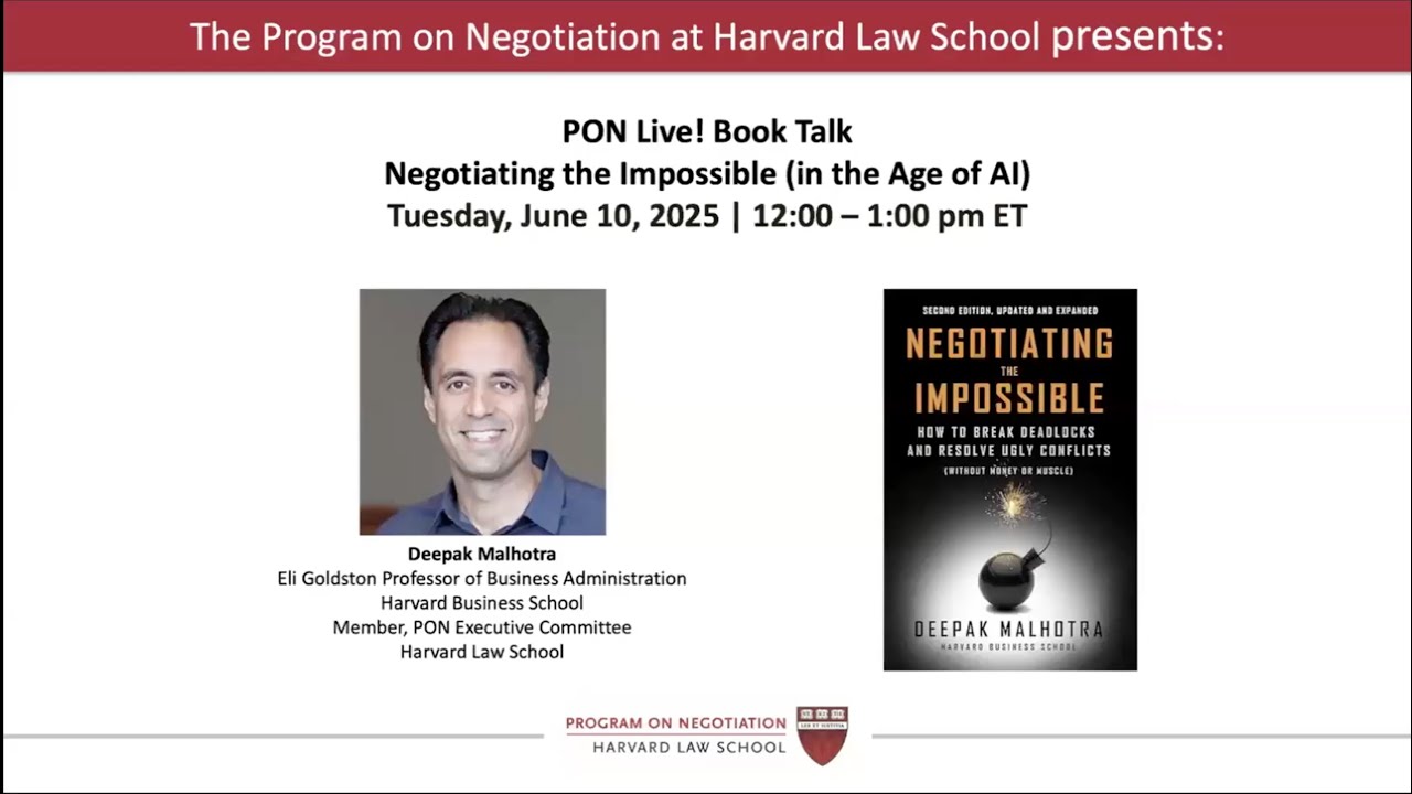 Negotiating the Impossible (in the Age of AI)