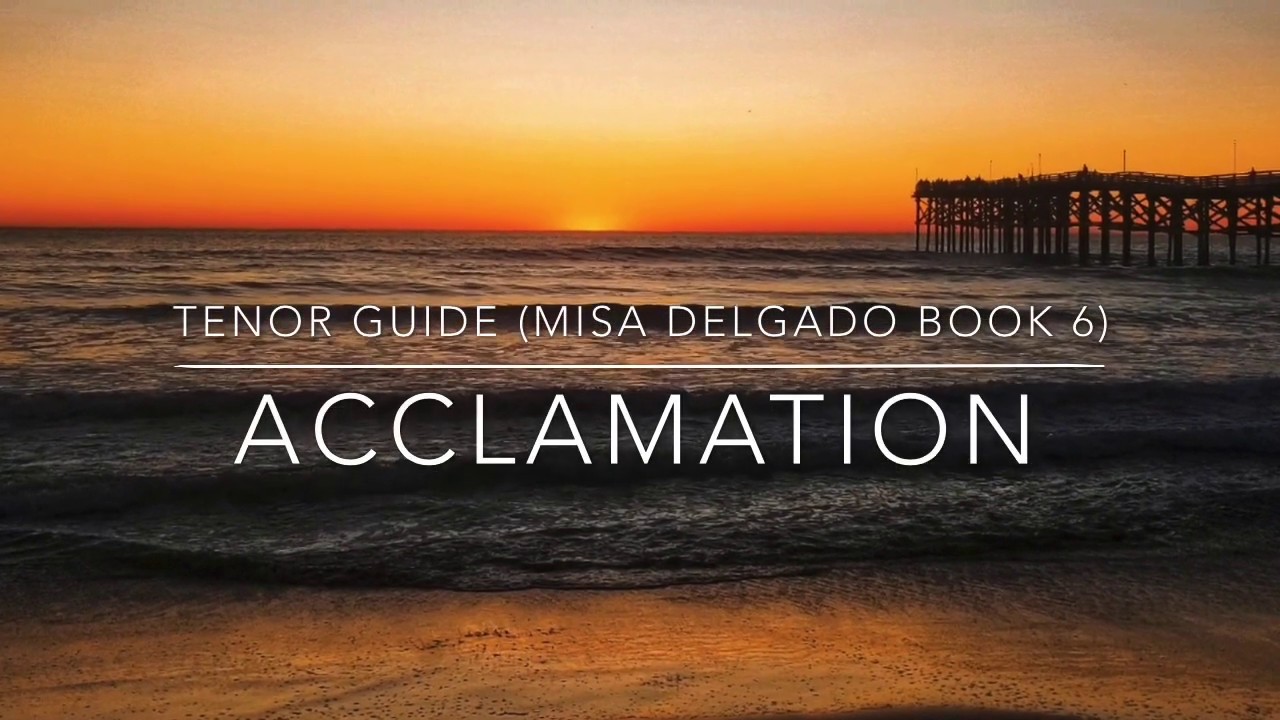 Acclamation - When we eat this bread (MISA DELGADO BOOK 6) TENOR PART