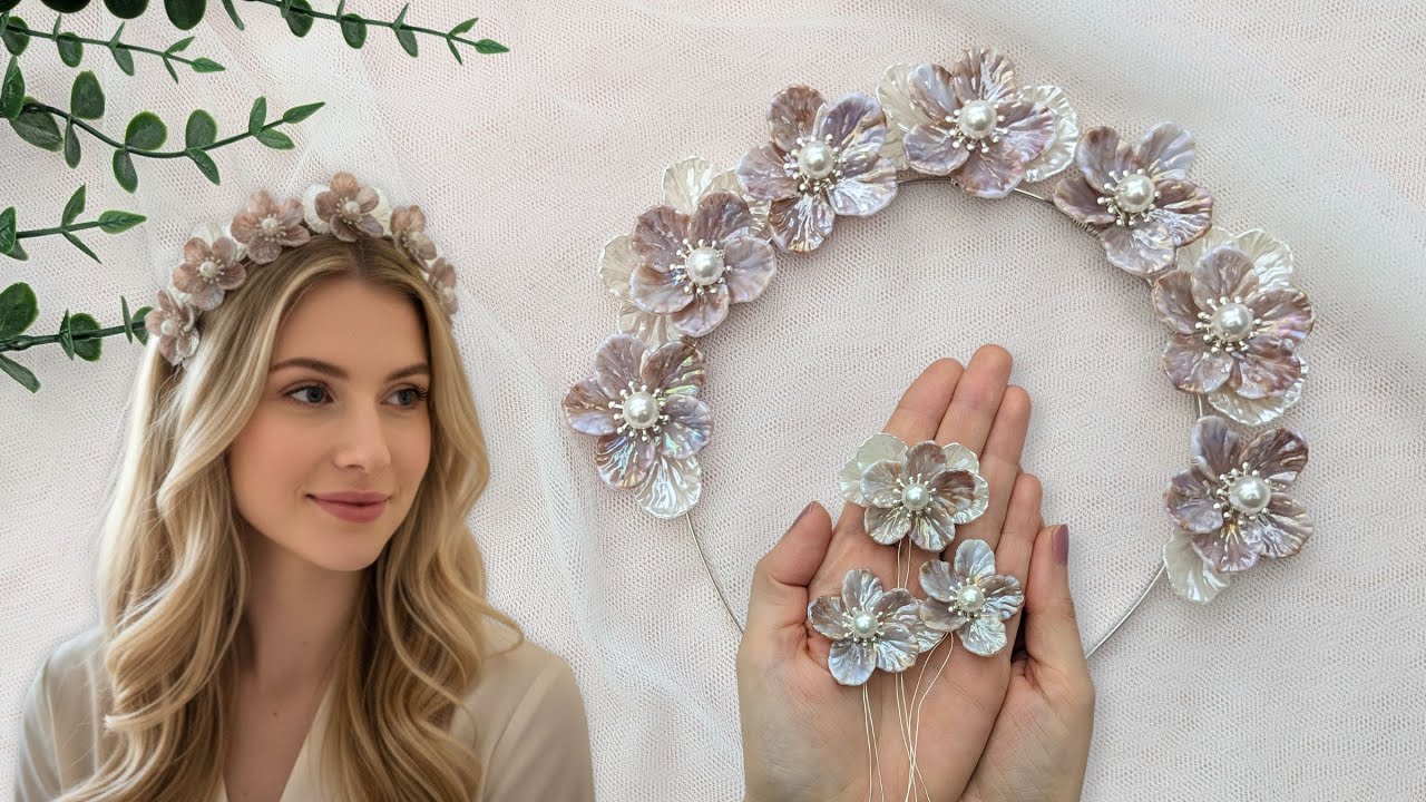 Мастер-класс по изготовлению цветочного венка | Урок по созданию аксессуара для волос своими руками