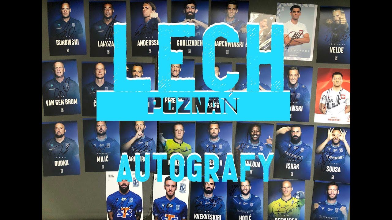 Autografy Fan karty Lecha Poznań na sezon 2023-24