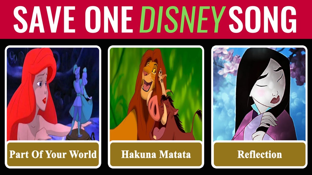 Save One Disney Song 🎶 | Disney Quiz Challenge