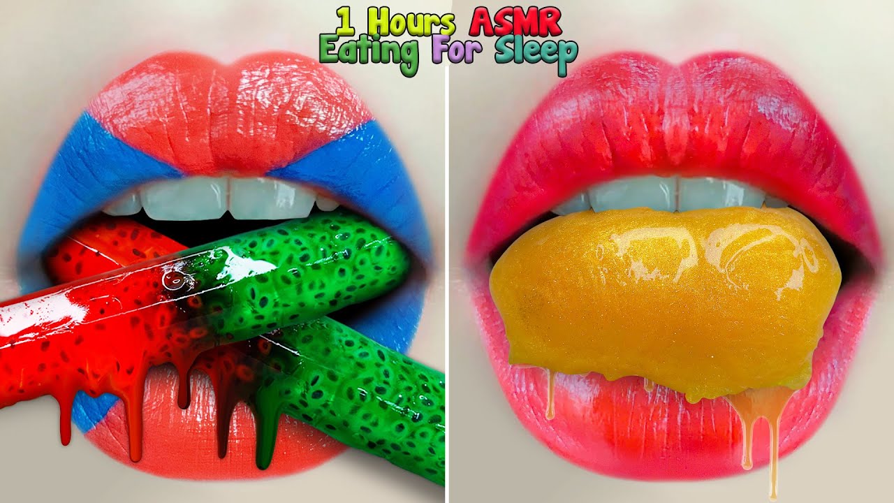 1 Hours ASMR Eating For Sleep -  Relaxing 먹방 Eating Sounds - Tiktok Challenge 2022