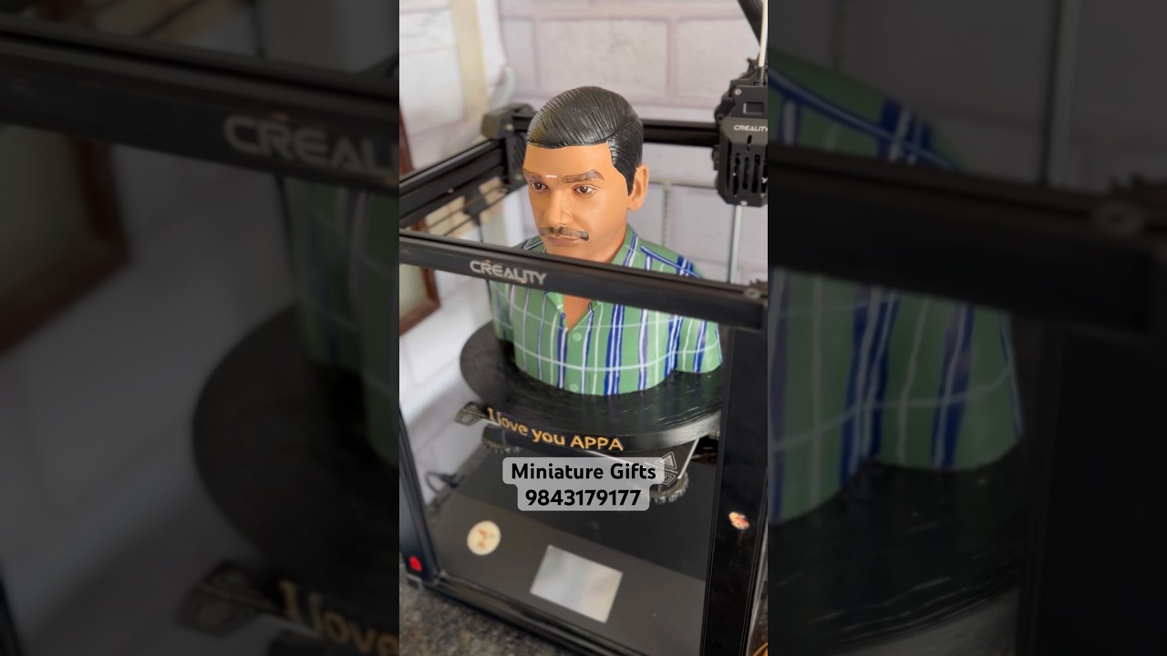 1ft miniature statue designed and 3d printed with single photo! #shortsfeed #shorts #statue #3d
