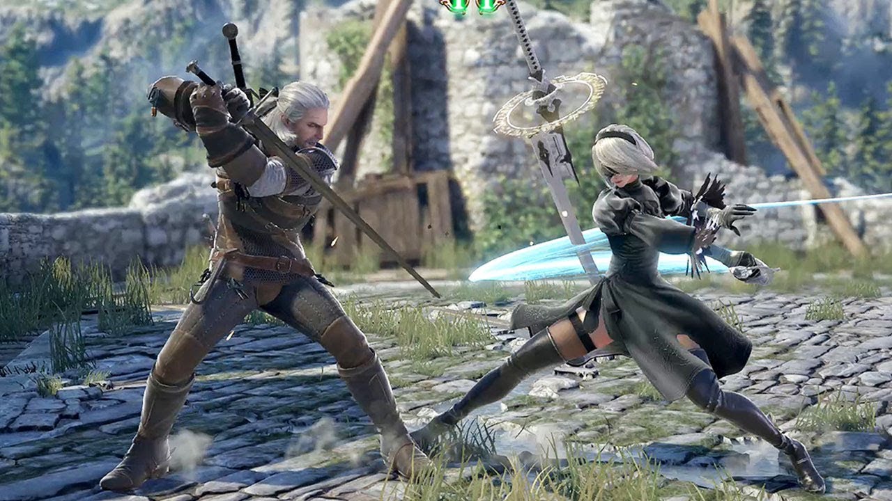 위쳐 게롤트 vs  니어 오토마타 2B