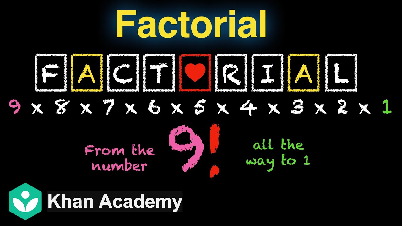 Factorial | Permutation and Combination | Grade 11 | Math | Khan Academy