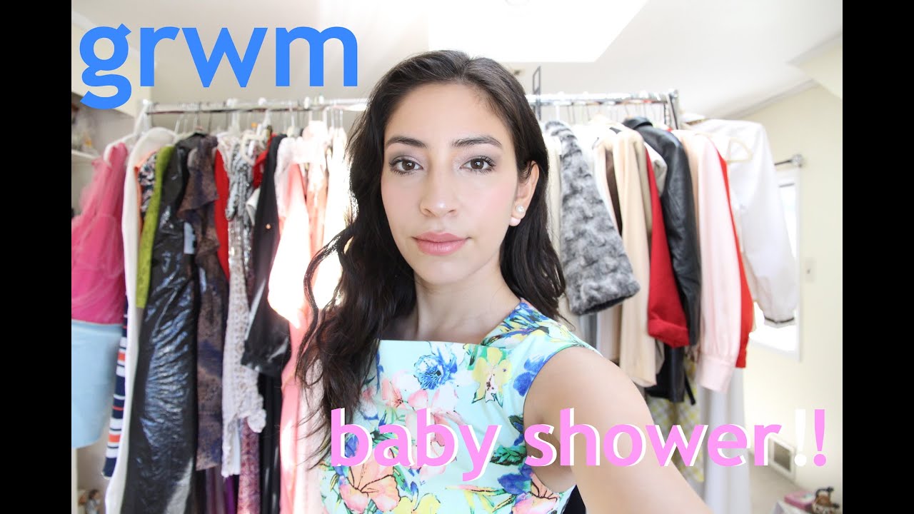 GRWM: BABY SHOWER! | adrianneviz