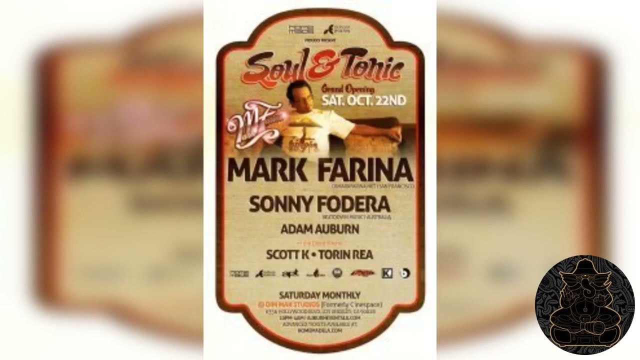 Mark Farina @ Soul & Tonic Grand Opening- Dim Mak Studios, Hollywood CA- October 22, 2011