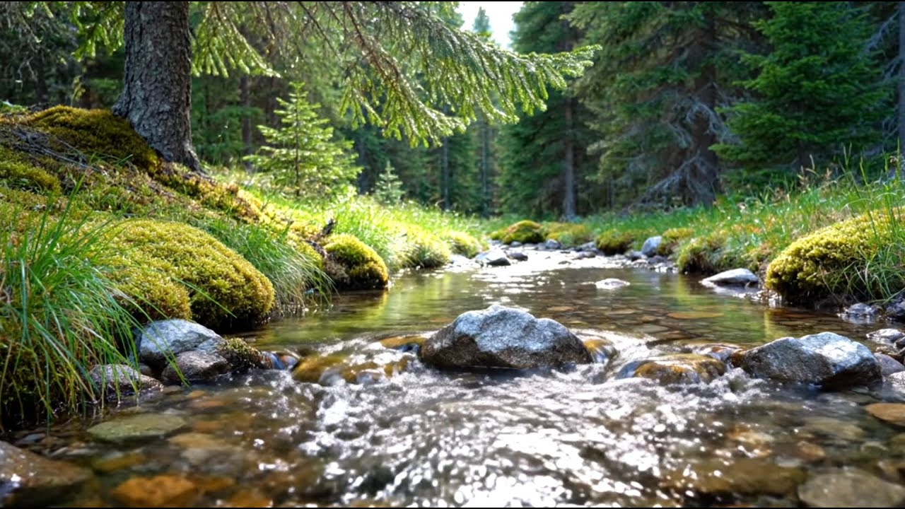 Calming River Sound for Insomnia Relief | Peaceful Night Sleep Music
