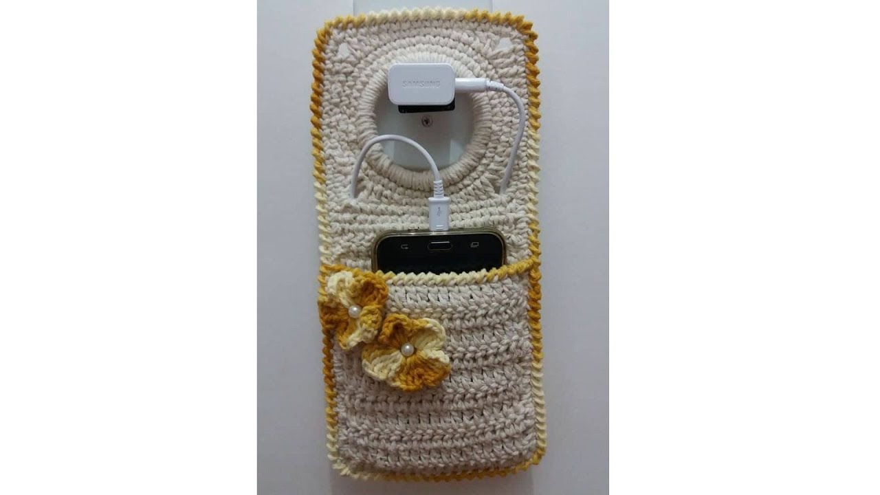 super easy crochet mobile  and charger souvenir   hanging so you  can earn money  by selling it❤❤❤