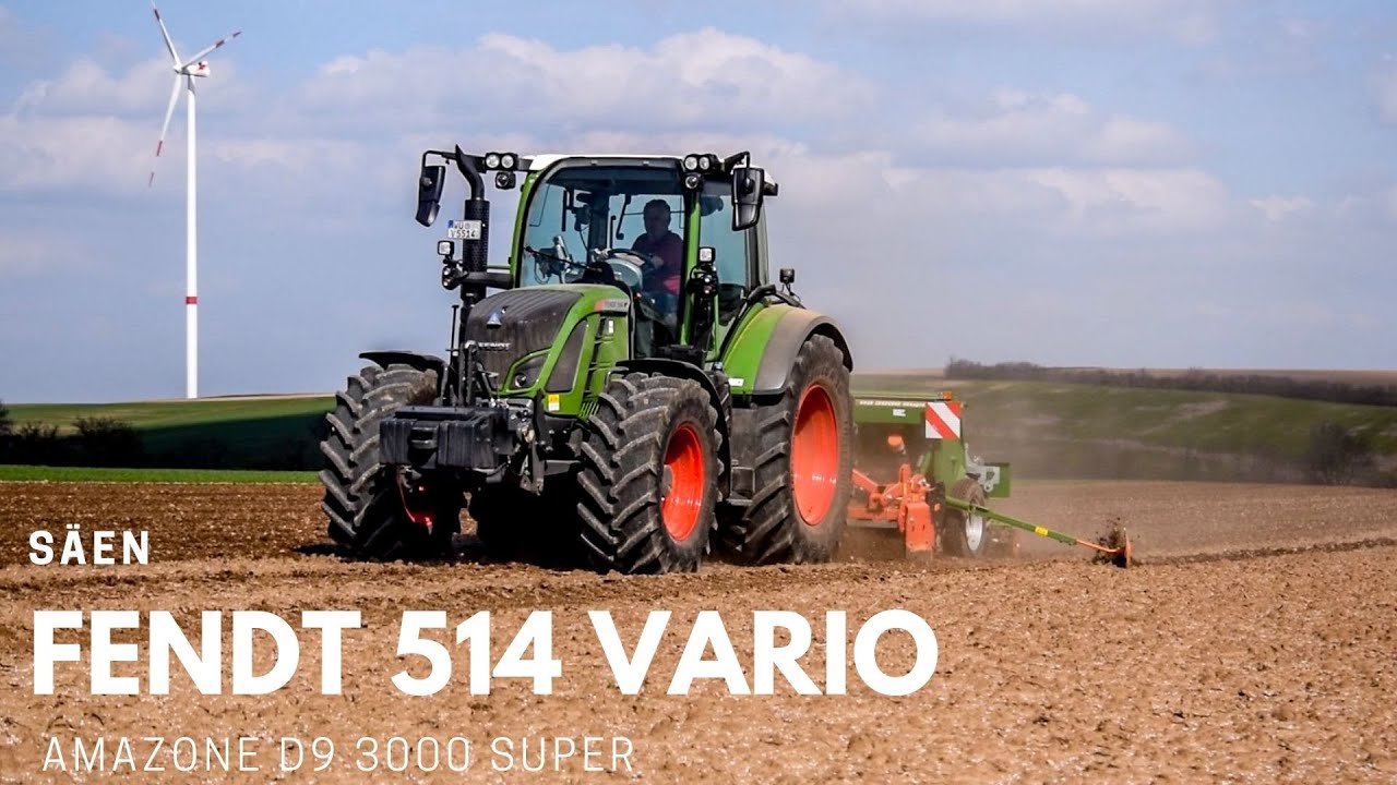 Fendt 514 Vario mit Amazone D9 3000 Super