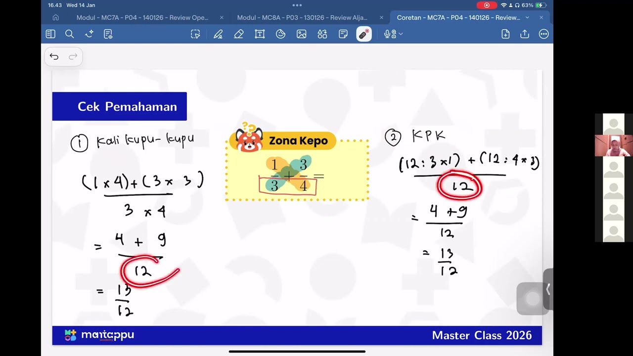Episode 4 – Operasi Bilangan Rasional