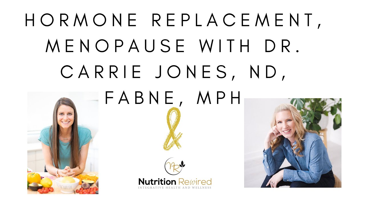 Hormone Replacement, Menopause with Dr. Carrie Jones, ND, FABNE, MPH