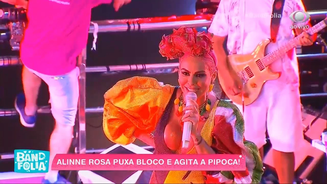 Alinne Rosa esbanja look com 40 MIL CRISTAIS | Band Folia 2020