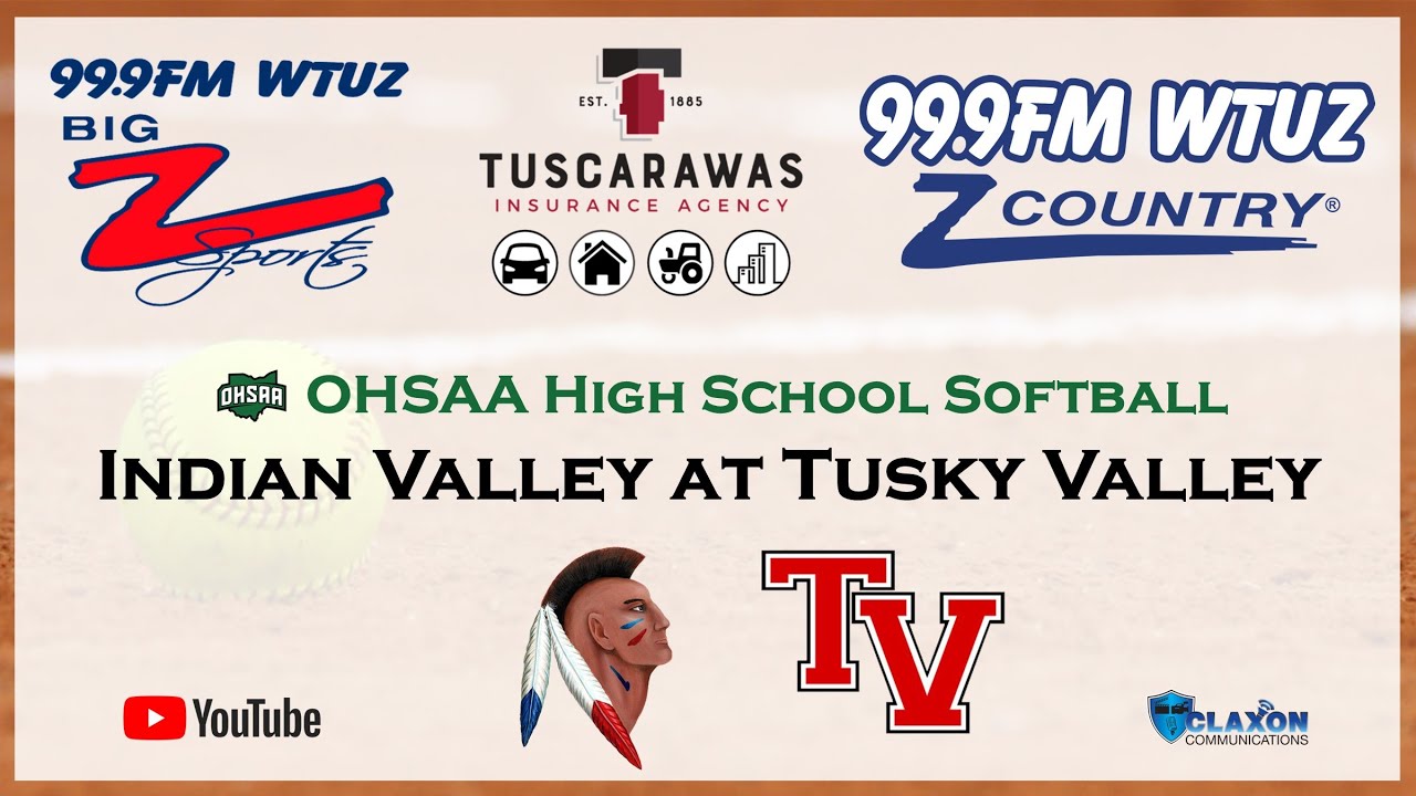 Indian Valley at Tusky Valley - OHSAA Softball from BIG Z Sports - WTUZ