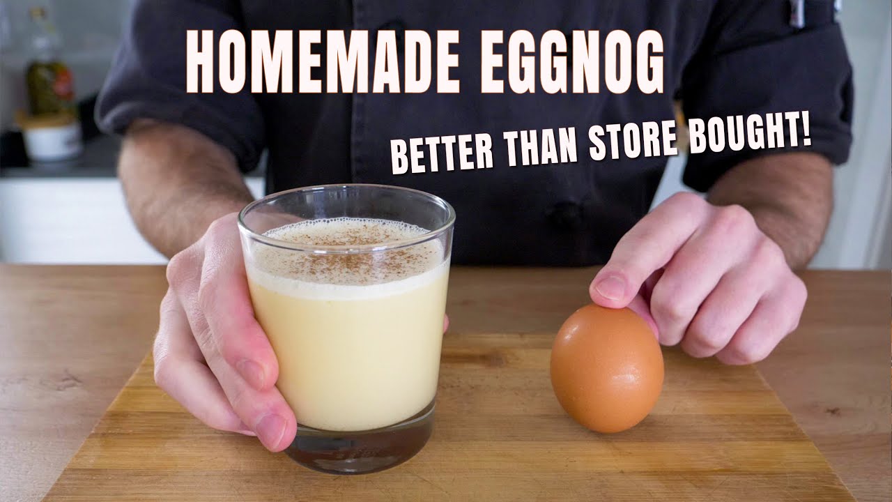 Traditional Eggnog Recipe | Super Easy Homemade Eggnog | Chef James