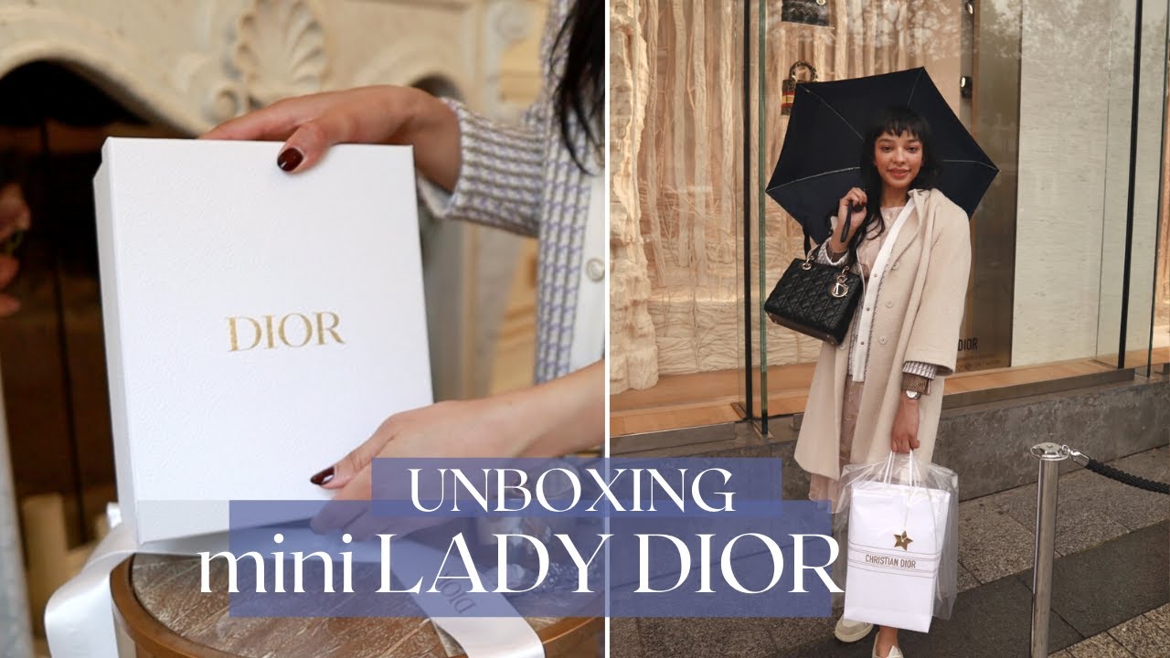 A Very Dior - Paris boutique + unboxing mini Lady Dior bag