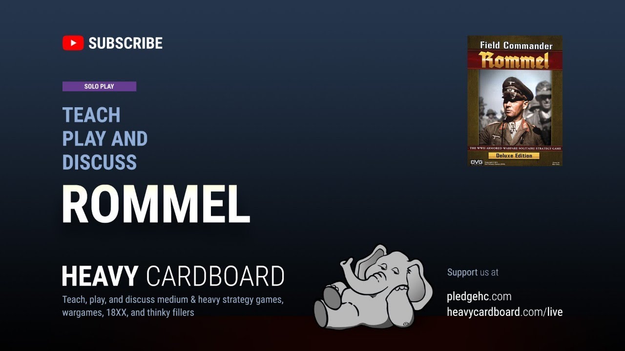 Field Commander: Rommel --- solo Play-through by Heavy Cardboard
