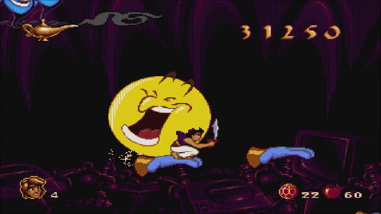 Disney's Aladdin (1994 MS DOS): Level 7 - Inside the Lamp (Gameplay/Walkthrough)