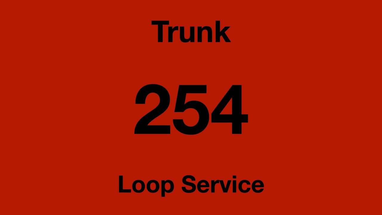 [SMRT Buses] Trunk Bus Service 254 Hyperlapse