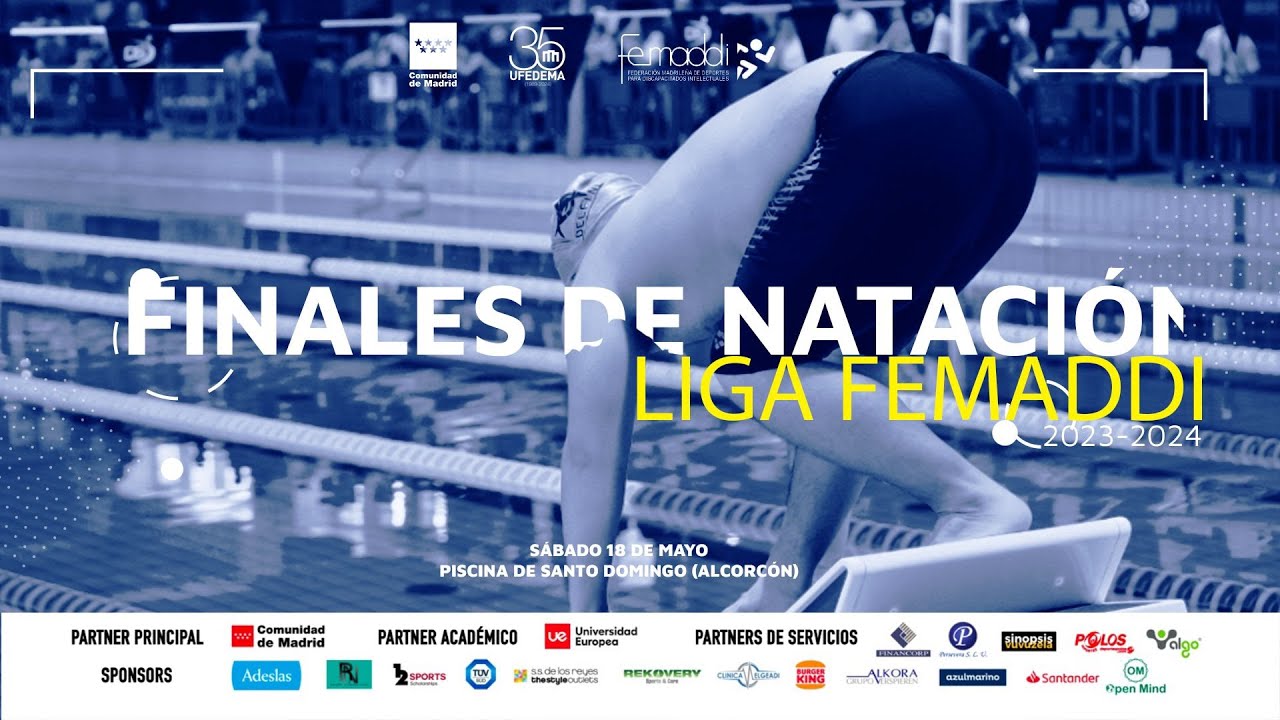 FEMADDI - FINALES DE NATACI&Oacute;N DE LA LIGA FEMADDI #2023 #2024 - #Madrid #Directo #Hoy