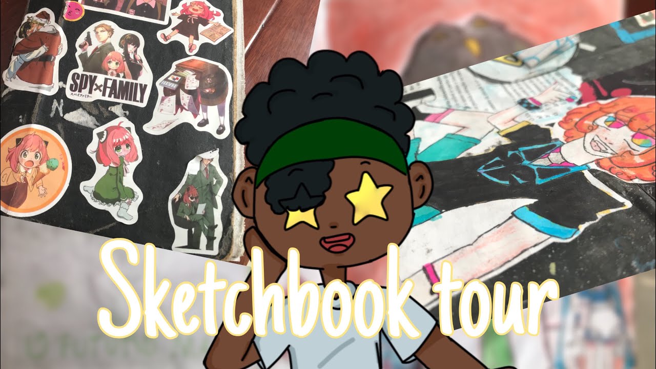 Tour pelo meu sketchbook *de novo*