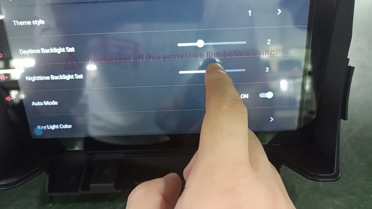 How to adjust brightness on android 12/11 head unit stereo?