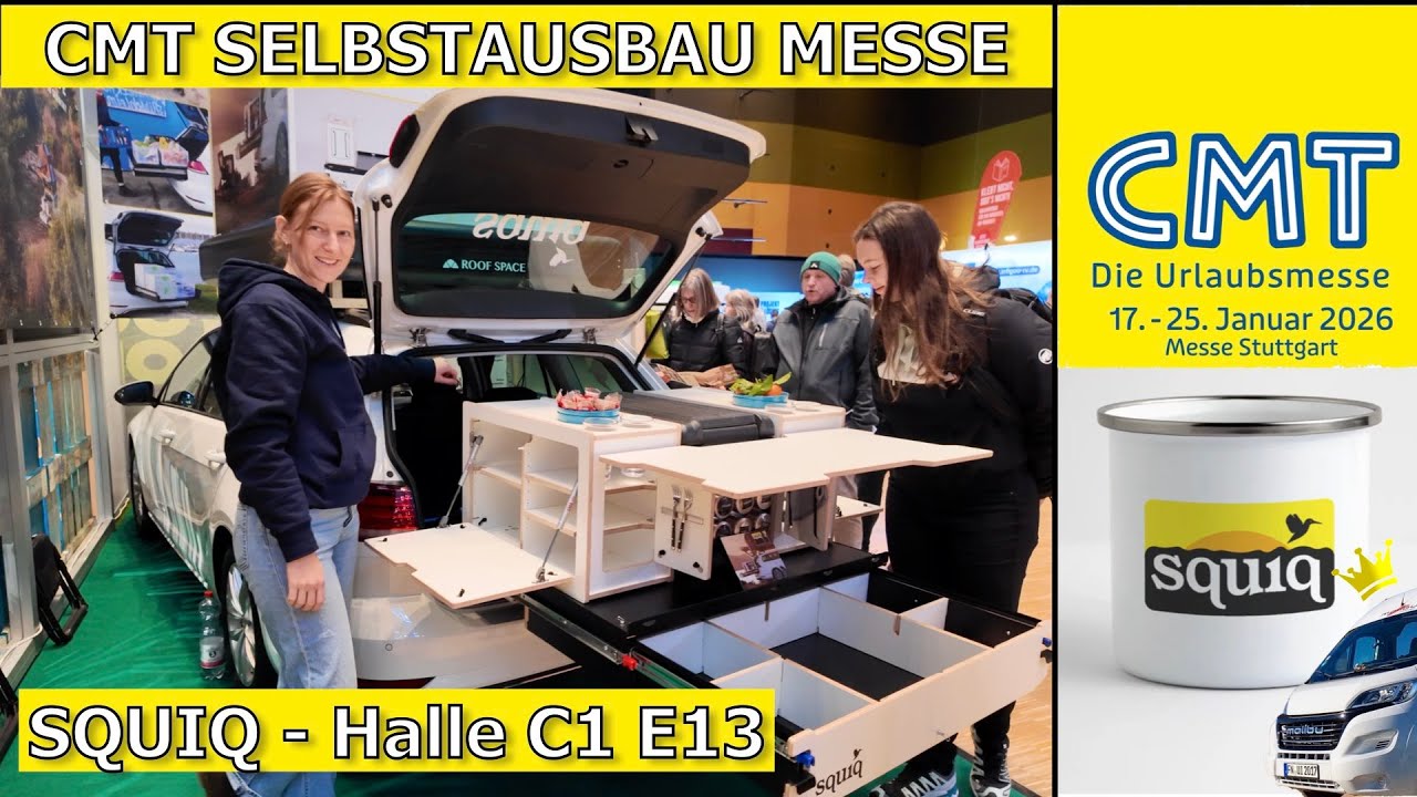 CMT 2026 - Squiq-Traveler: Kofferraumauszug & Campingbox