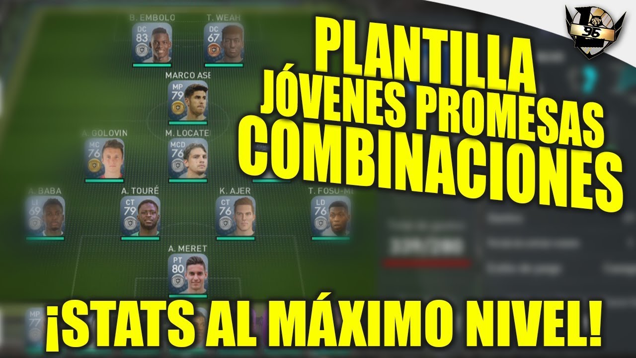 J&Oacute;VENES PROMESAS + COMBINACIONES + STATS MAX LVL | PES 2019