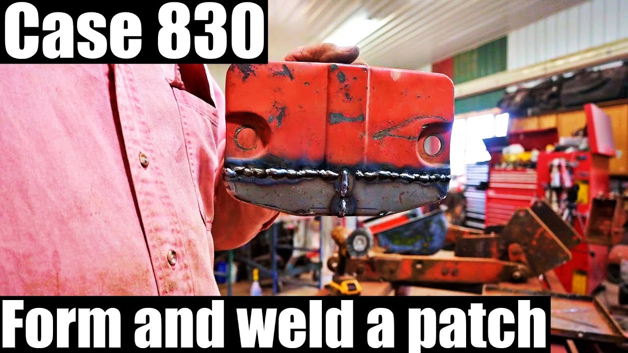 Case 830 Form and weld medallion patch