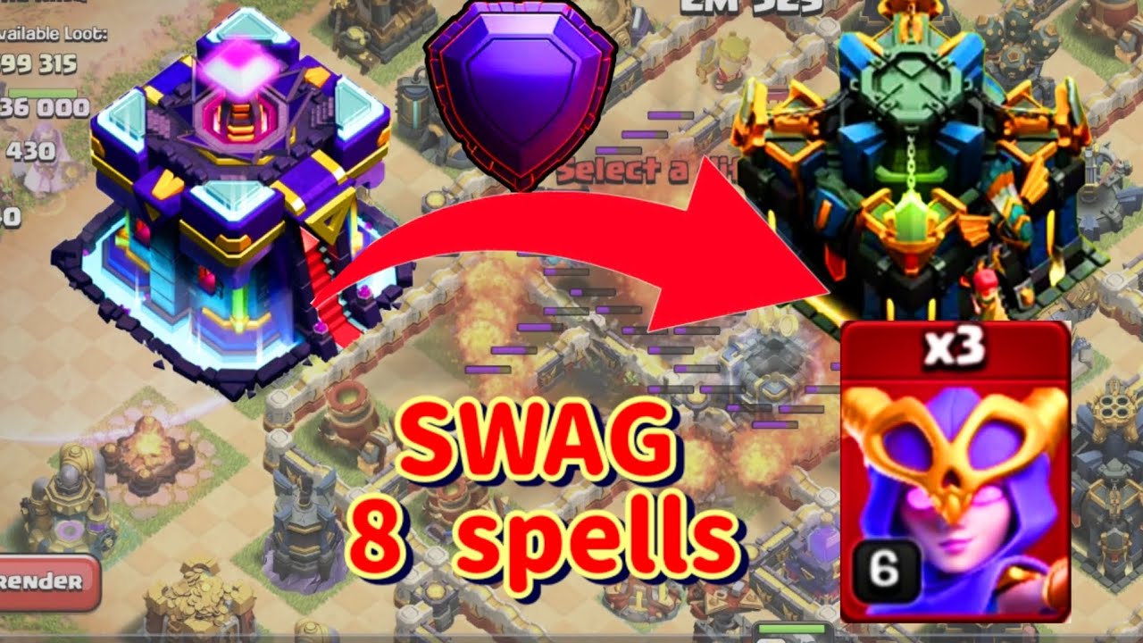 Th15 vs Th17 no RC superwitch attack in Legend League (coc) (March Season Day 24)