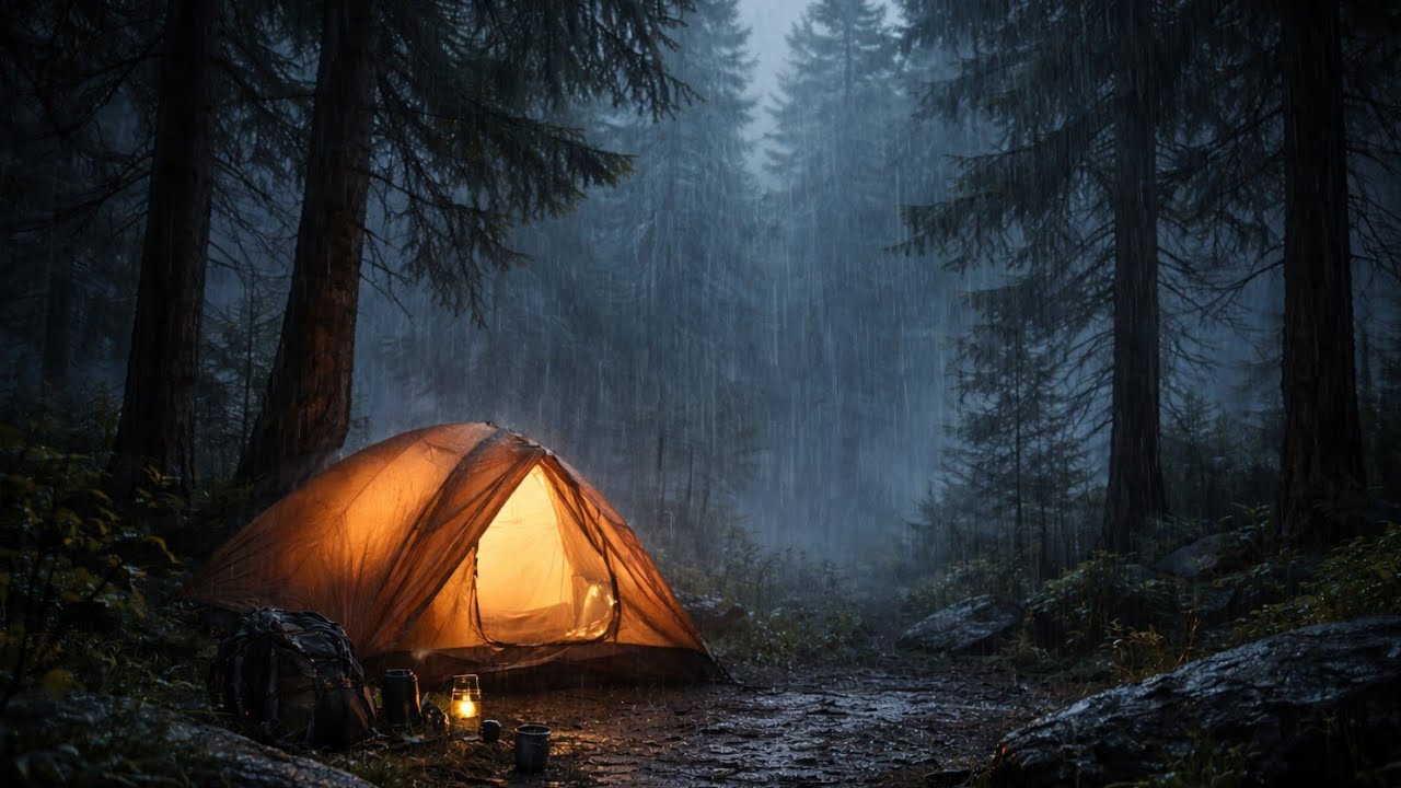 2 Hours of Rain for Sleep NO ADS–Black Screen– Ideal for Sleeping, Working, Studying or Relaxation