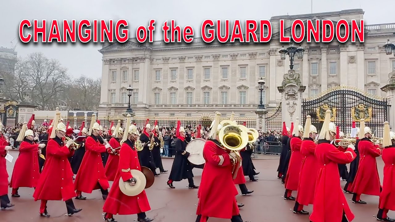 CHANGING THE GUARD LONDON BUCKINGHAM PALACE Band of the Household Cavalry NEW 💂‍♀️