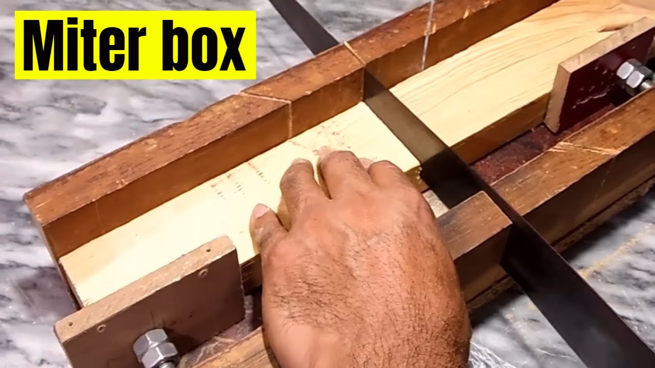 Miter box , Wood Miter box, wood angle cutter box , 45 degree wood cutting using miter box