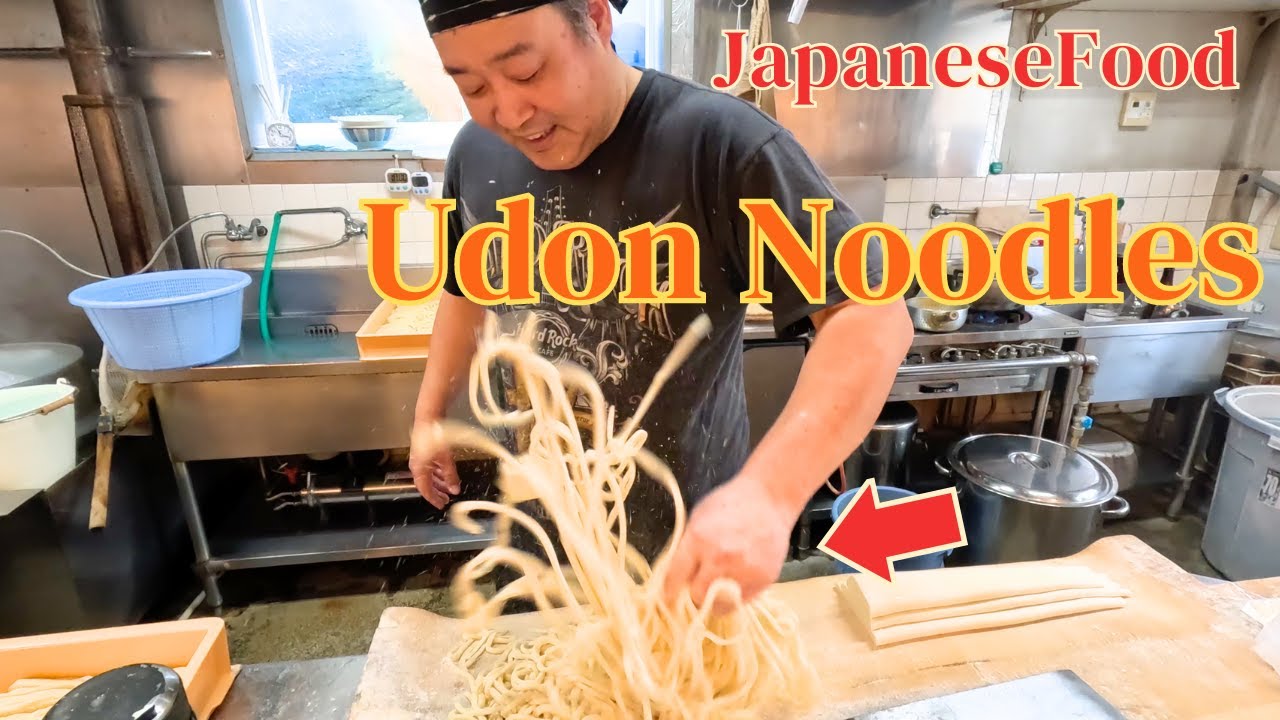 Food in JAPAN -Amazing Udon chef. Udon Noodles Magic Unveiled. | Kagawa | 香川/讃岐うどん【宮武うどん】