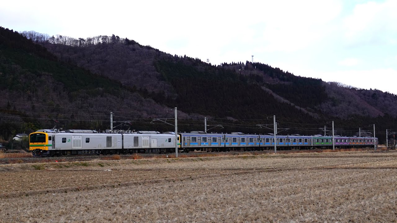 仙石線205系M19編成、M3編成　廃車回送　東北本線　(2026/01/21)
