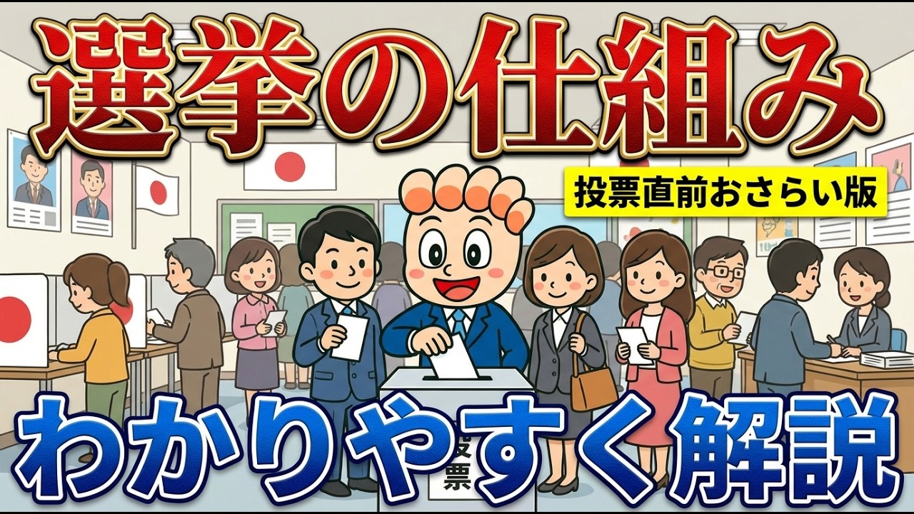 【衆議院選挙2026直前！】選挙の仕組みをわかりやすく解説【おさらい版】