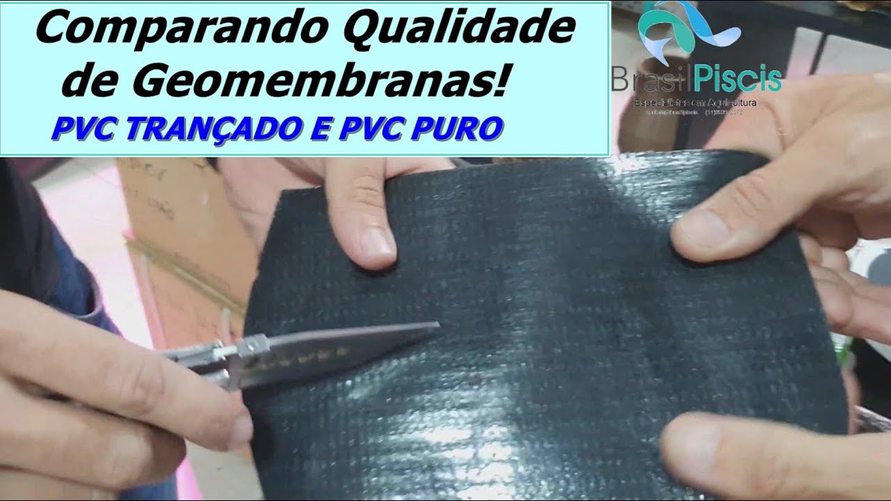 Qual é a Melhor Geomembrana? Teste de Qualidade Geomembranas PVC - Vídeo 115