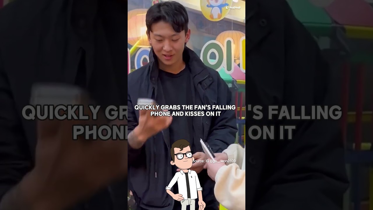 Dex kissing fan's phone #shorts